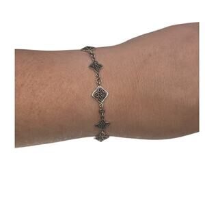 Art Deco Style Sterling Silver 925 Marcasite Bracelet - New with Tags